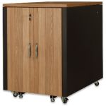 Digitus DN-19 17U-SO-T rack cabinet Freestanding rack Black