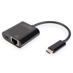 Digitus USB Type-Câ„¢ Gigabit Ethernet adapter with Power Delivery support