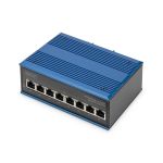 Digitus DN-651121 network switch Unmanaged L2 Gigabit Ethernet (10/100/1000) Black, Blue Power over 