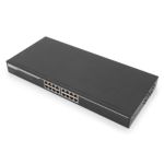 Digitus DN-80112 network switch Gigabit Ethernet (10/100/1000) Black 1U