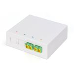 Digitus FTTH Enclosure with 2 x LC/APC DX shutter couplers