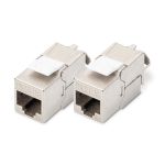 Digitus CAT 6A Keystone Jack, shielded, 2 pcs.