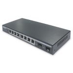 Digitus 8 Port Gigabit PoE Switch, Managed, 2 Uplinks