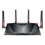 ASUS DSL-AC88U wireless router Gigabit Ethernet Dual-band (2.4 GHz / 5 GHz) 4G Black