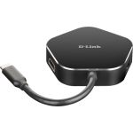 D-Link DUB-M420 notebook dock port replicator Wired Thunderbolt 3 Black