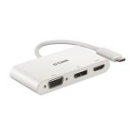 D-Link DUB-V310 notebook dock/port replicator Wired USB 3.2 Gen 1 Type-C White