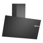 Bosch Serie 2 DWK85DK60B cooker hood Wall-mounted Black 430 m³/h