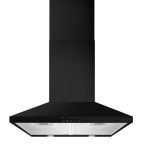 CDA 60cm Chimney Hood - Black Built-in C 475 m³/h