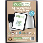 Eco Eco A4 50% Recycled 40 Pocket Presentation Display Book - Single
