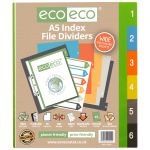 Eco Eco A5 Set 6 Wide Index File Dividers