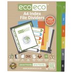 Eco Eco A4 Set 6 Wide Index File Dividers