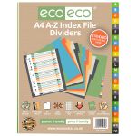 Eco Eco A4 Set 24 A-Z Index File Dividers