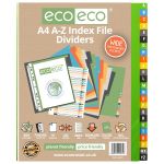 Eco Eco A4 Set 24 A-Z Wide Index File Dividers