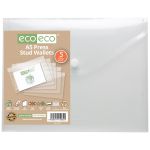 Eco Eco Pack 5 A5 Press Stud Wallets