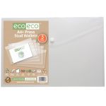 Eco Eco Pack 5 A4+ Press Stud Wallets