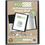 Eco Eco A4 50% Recycled 10 Pocket Presentation Display Book - Single
