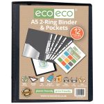 Eco Eco A5 Ring Binder with 12 Punched Pockets