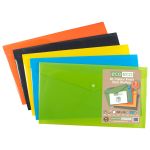 Eco Eco Pack 5 DL Colour Press Stud Wallets