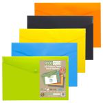Eco Eco Pack 5 A3 Colour Press Stud Wallets