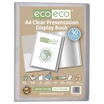 Eco Eco A4 Clear 40Pkt Presentation Display Book