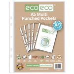 Eco Eco A5 Bag 100 Multi Punched Pockets