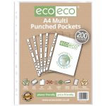 Eco Eco A4 Bag 200 Multi Punched Pockets