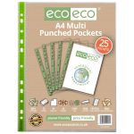 Eco Eco A4 Bag 25 Punched Pockets 65 Micron