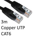 TARGET RJ45 (M) to RJ45 (M) CAT6 3m Black OEM Moulded Boot Copper UTP Network Cable