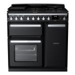 Rangemaster Estel Deluxe 90cm Dual Fuel Black/Chrome