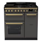 Rangemaster Estel Deluxe 90cm Dual Fuel Slate/Antique Brass