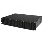 StarTech.com 20-Slot 2U Rack Mount Media Converter Chassis for ET Series 2 Fiber Media Converter