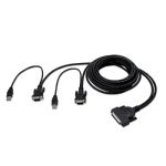Belkin OmniView ENTERPRISE Series Dual-Port USB , 1.8m KVM cable Black