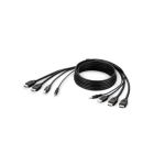 Belkin F1DN2CCBL-HH6T KVM cable Black 1.8 m