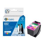 G+G Reman HP G+G 652 Tri-Colour Ink Cartridge F6V24AE - Higher yield than OEM