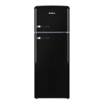 Amica FDR2213B fridge-freezer Freestanding 208 L Black, Silver
