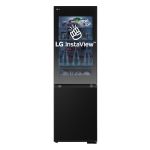 LG InstaView 349 Litre 60/40 Freestanding Fridge Freezer - Black