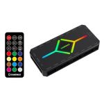 GAMEMAX V4.0 ARGB PWM 9-Port Fan Hub with SATA Power & RF Remote, Black