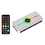 GAMEMAX V4.0 ARGB PWM 9-Port Fan Hub with SATA Power & RF Remote, White