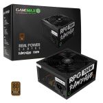 GAMEMAX 700W RPG Rampage PSU Fully Wired 80+ Bronze Flat Black Cables Power Lead Not Included