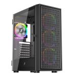 1stPlayer 1st Player Go6-BK-4FS1 ATX Black Case with 4 FRGB Fans