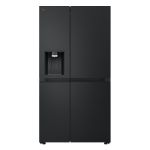 LG GSLE81EPBC side-by-side refrigerator Freestanding 628 L C Black, Brushed steel