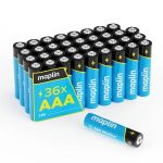 Maplin 36x AAA LR03 1.5V Alkaline Batteries 7 Year Shelf Life High Performance