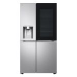 LG InstaView™ GSXE90BSAD American Style Smart Fridge Freezer - Brushed Steel - D Rated