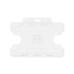 BioBadge White Dual-Sided Holders Landscape - Pack of 100