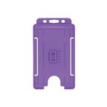 BioBadge Purple Open Faced Holders, Portrait - Pack of 100