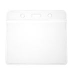 Digital ID Visitor Pass Holders wth Orange Peel Back, Eco Friendly - Landscape (Pack of 100)