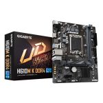 Gigabyte H610M K DDR4 Motherboard - Supports Intel Core 14th Gen CPUs, up to 3200MHz DDR4, 1xPCIe 3.0 M.2, GbE LAN, USB 3.2 Gen 1
