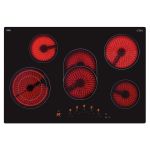 CDA HC7621FR hob Black Built-in 77 cm Ceramic 5 zone(s)