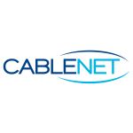 Cablenet Double Gang Faceplate Brush White Steel