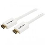 StarTech.com 2m (6 ft) White CL3 In-wall High Speed HDMI Cable - Ultra HD 4k x 2k HDMI Cable - HDMI to HDMI M/M
